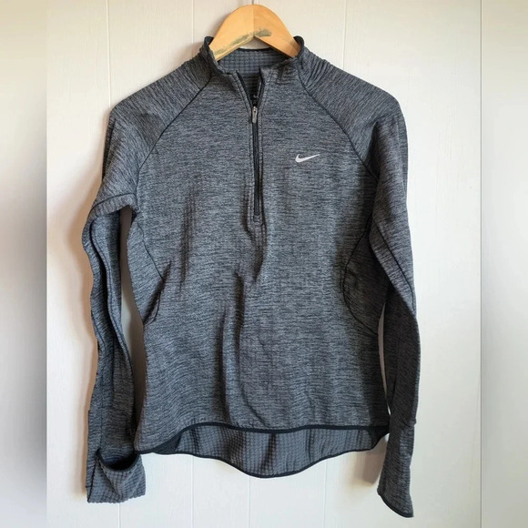 Nike Dri-Fit 3/4 Pullover in Dark Gray size Medium Performance Athletic Active - Picture 8 of 8